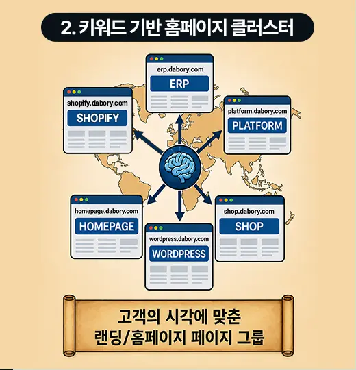 2. 키워드 기반 홈페이지 클러스터